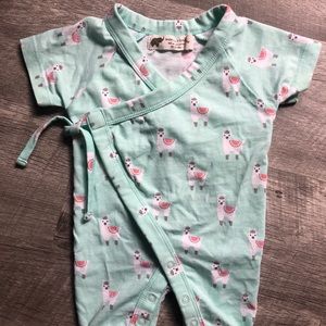 Monica + Andy Llama Romper 0-3